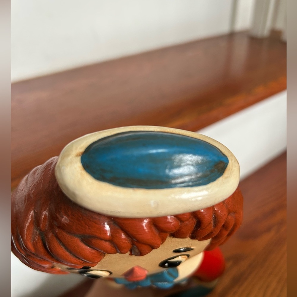 Vintage Raggedy Andy Ceramic Statue 1970s Hand-Painted Figurine 12" Tall - Picture 13 of 15